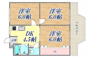 キャピタルビルド南武庫之荘の物件間取画像